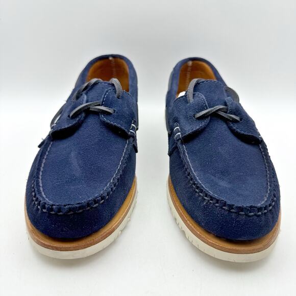 Sperry Mens X Sunspel Authentic Original Boat Shoe US 10 EU 43 Navy Suede NWOB - Picture 6 of 13